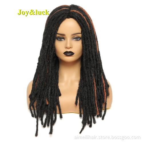 Crochet Braids Wig Long Black Straight Dreadlock Hair Wigs For Women Or Men Synthetic Braiding Daily Or Party Use Hair Style
